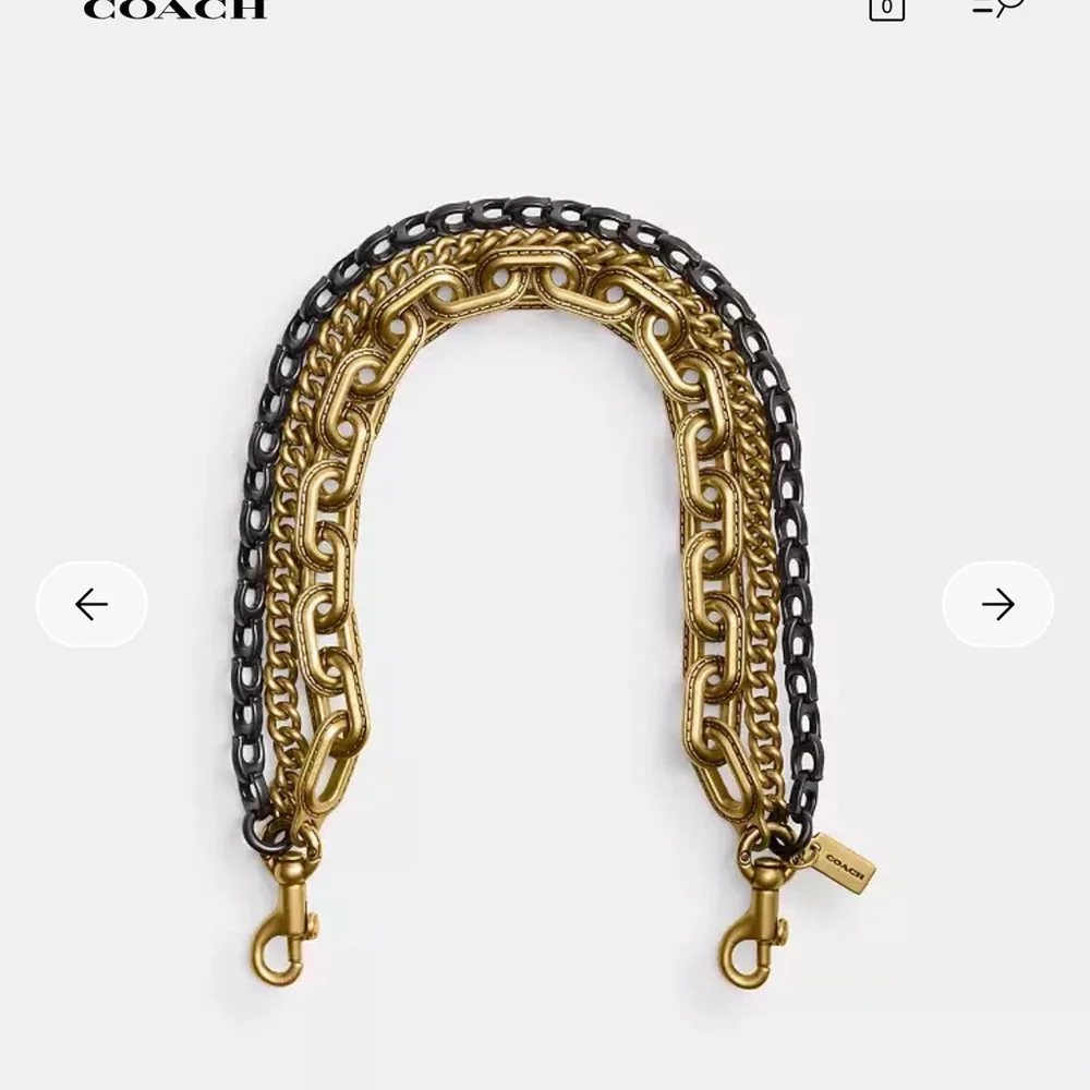 Coach Triple Chain Strap - Picture 1 of 3